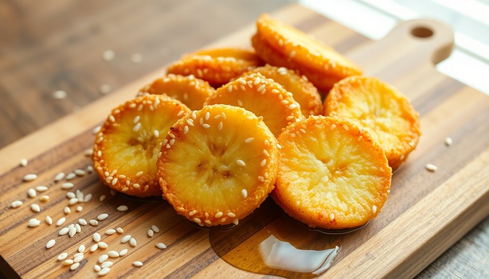 banana slices batter fry