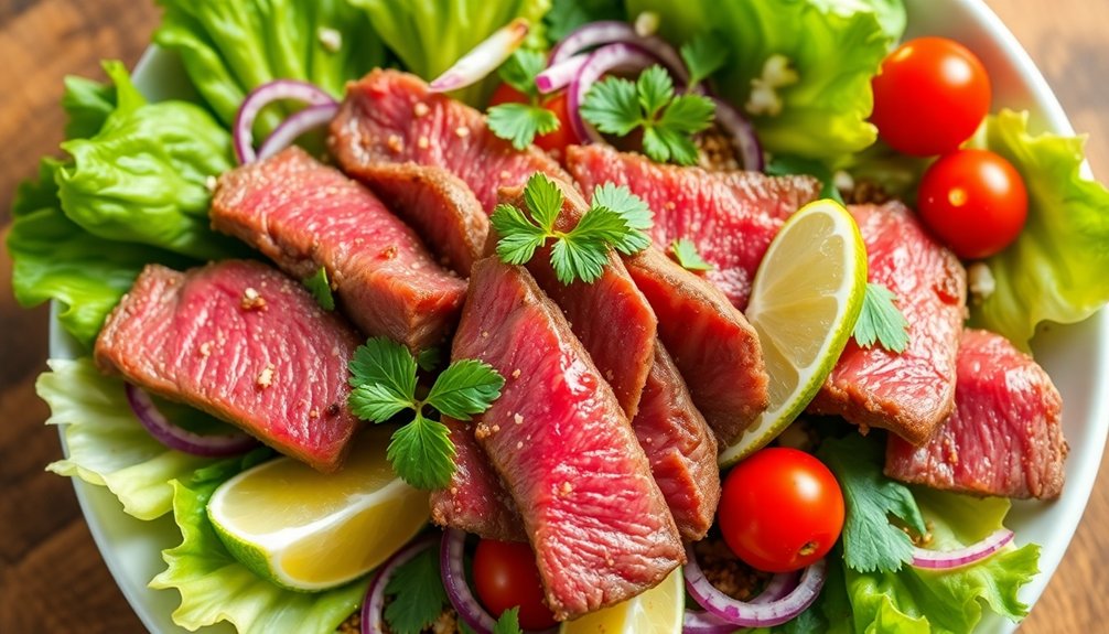 grill beef balance flavors