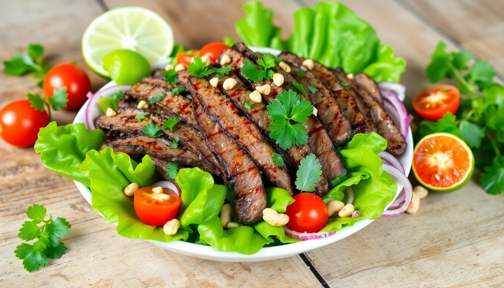 spicy thai beef salad