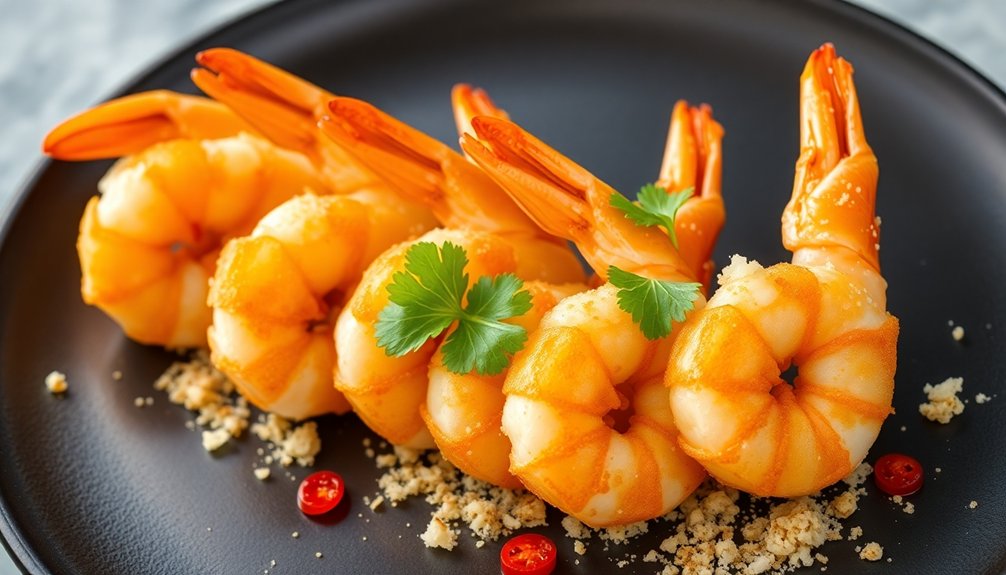 crispy fried prawn preparation