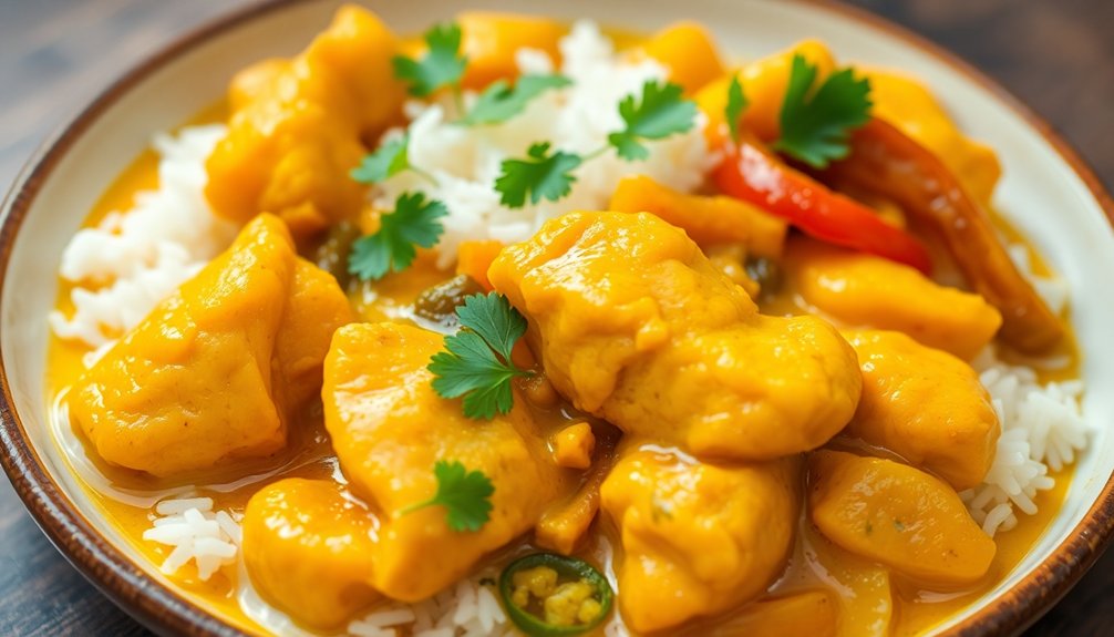 coconut curry chicken stir fry