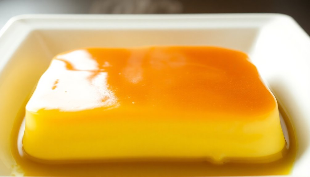 coconut custard dessert preparation