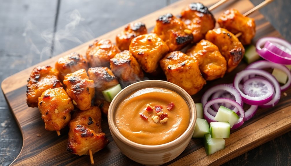 marinated grilled meat skewers