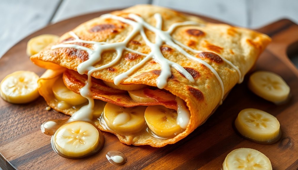 smooth batter banana filling