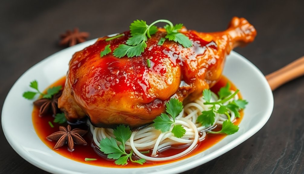 Gai Nam Daeng - Red-Cooked Chicken
